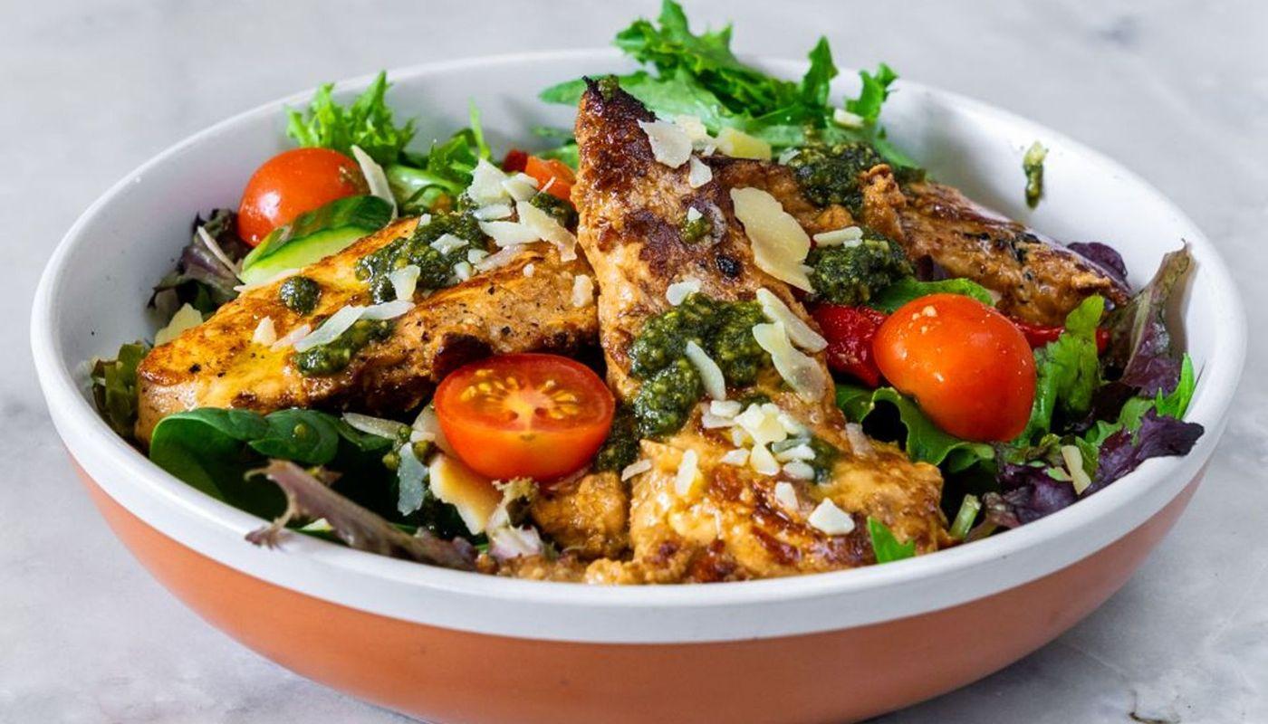 Pesto Chicken Salad w Avo