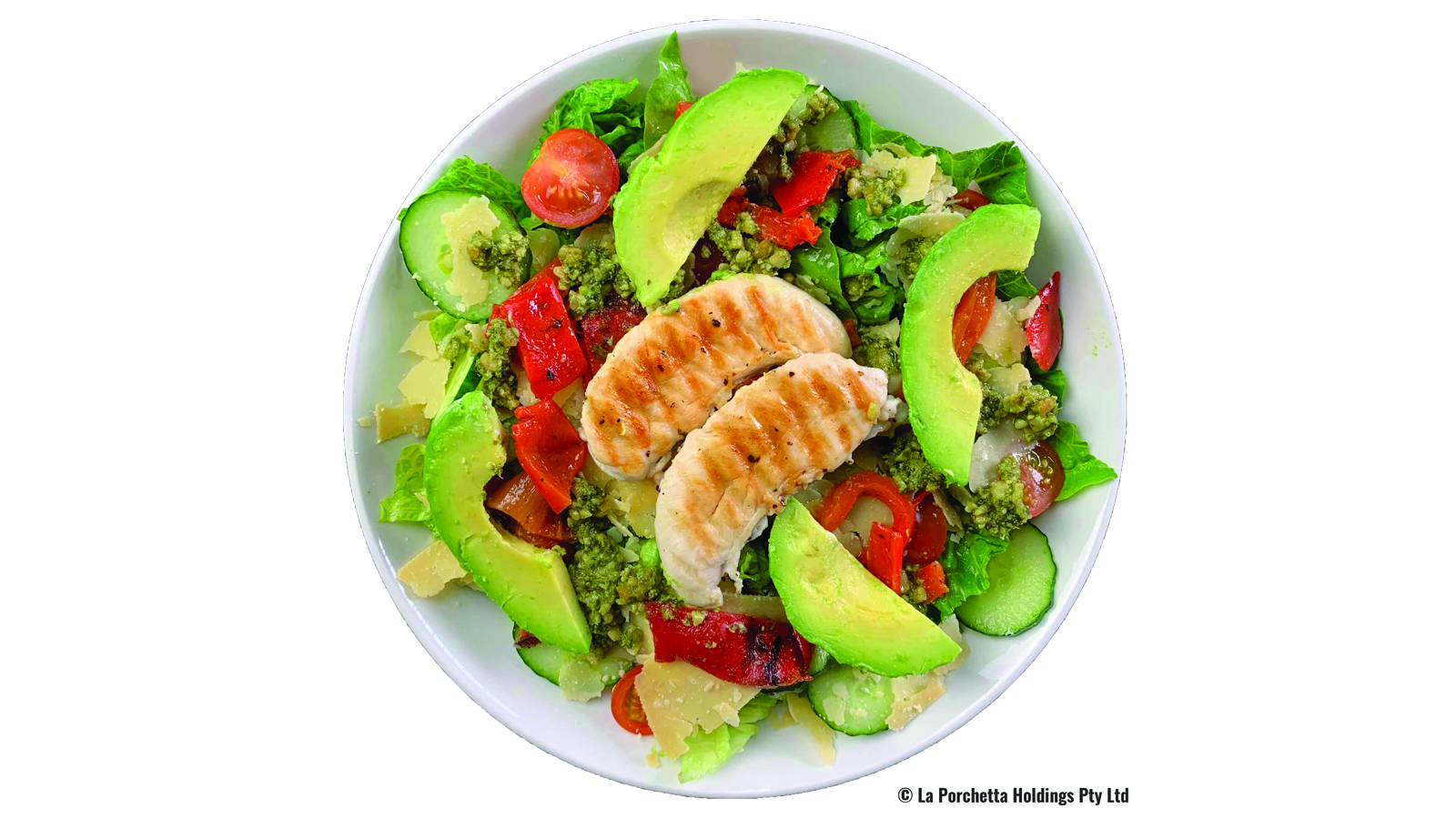 Pesto Chicken Salad with Avocado