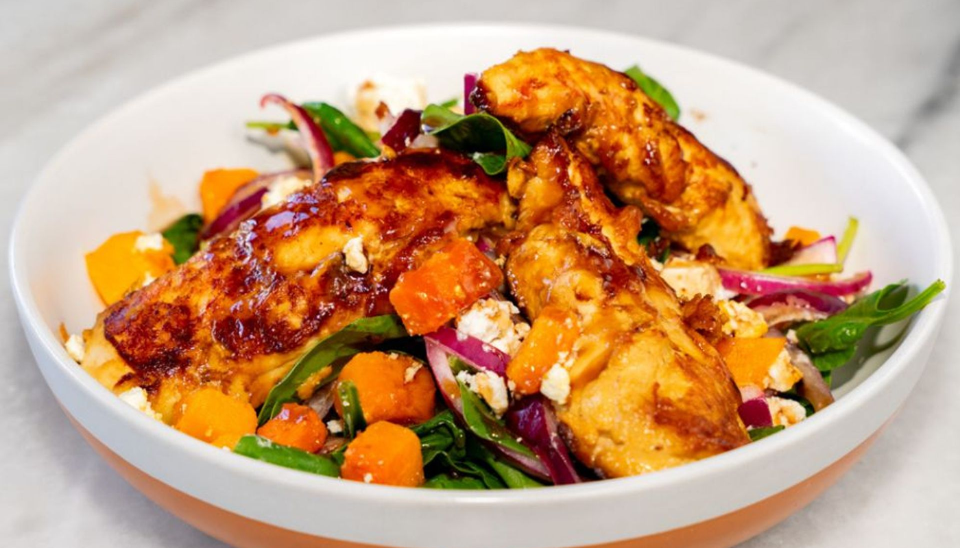 Roast Pumpkin Salad w Chicken