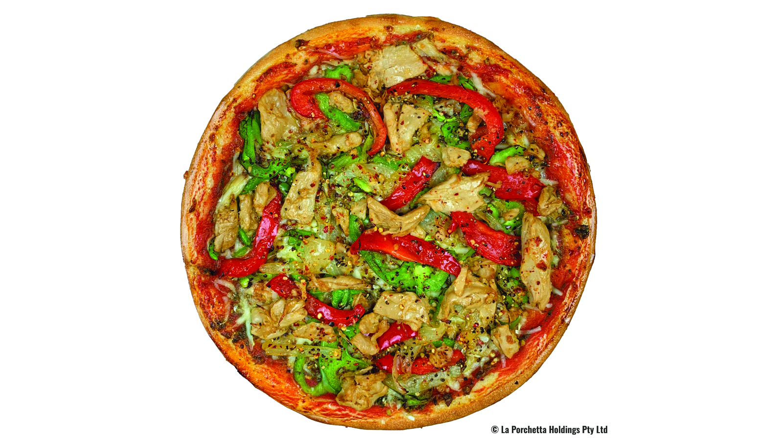 Vegan Spicy Pesto Chick'n Pizza