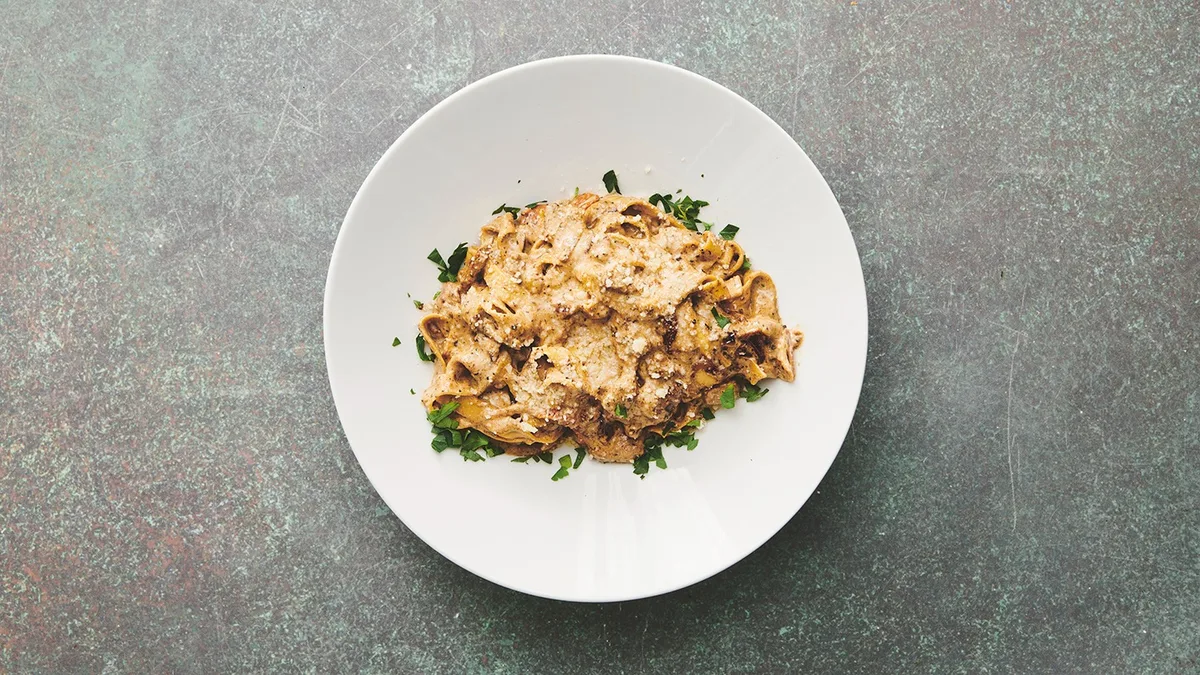 92. Tortelloni Prosciutto e Funghi