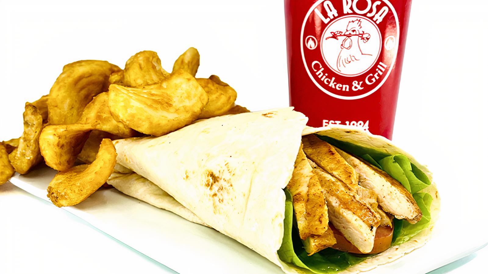 3. Spicy Grilled Chicken Wrap Combo