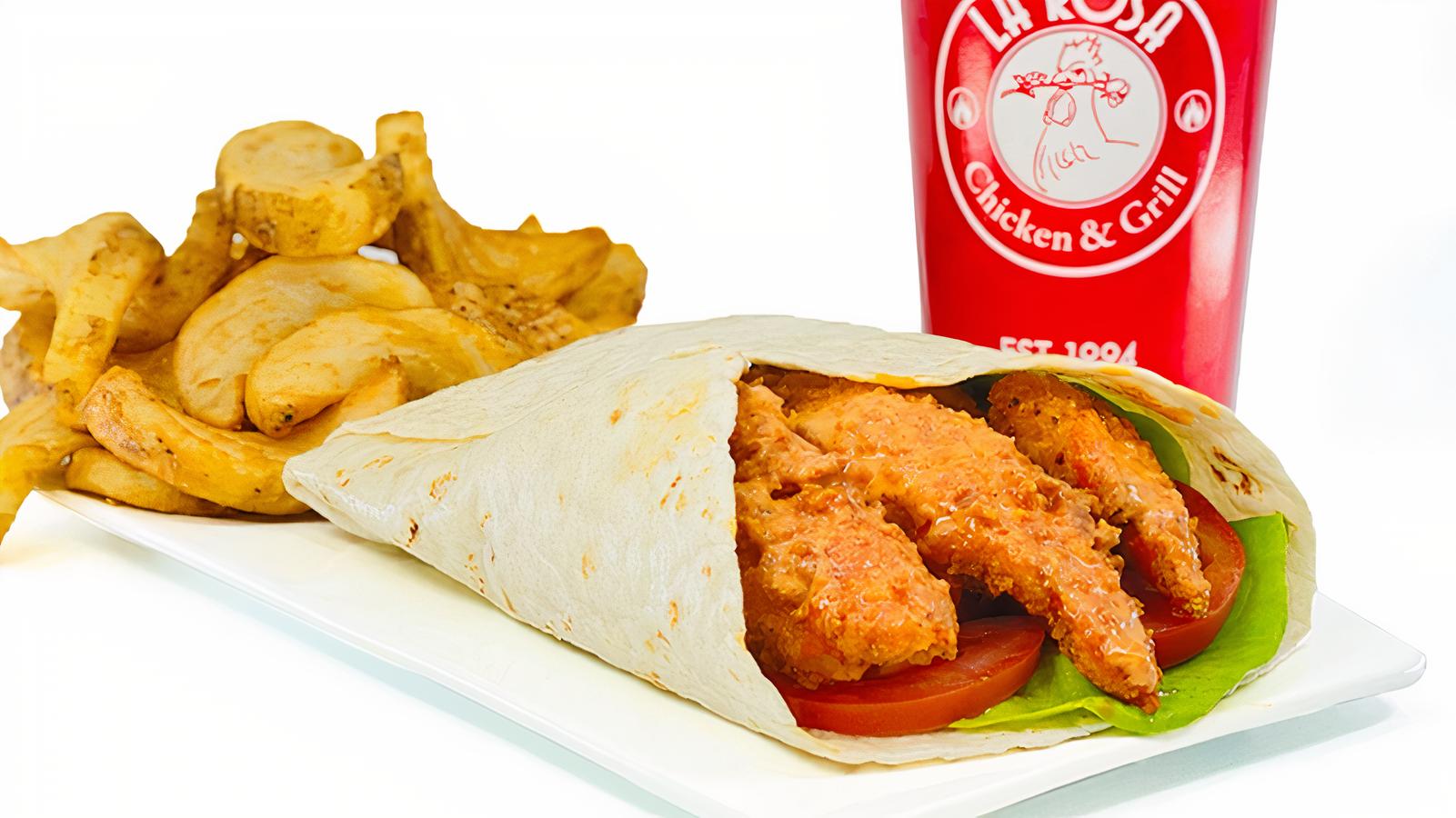 4. Spicy Crispy Chicken Wrap Combo