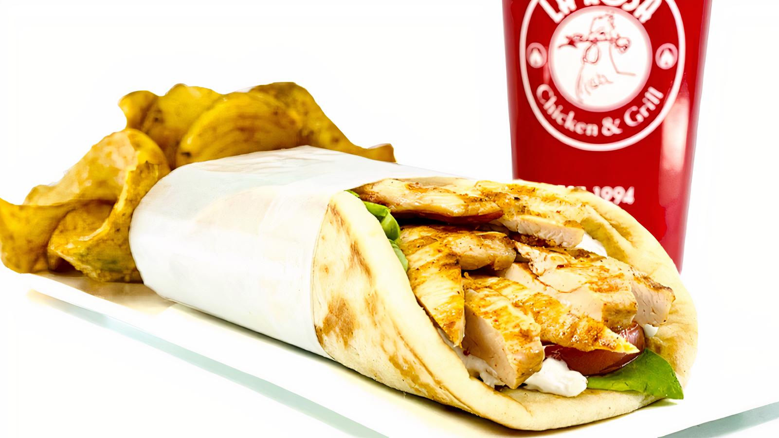8. Chicken Gyro Pita Combo