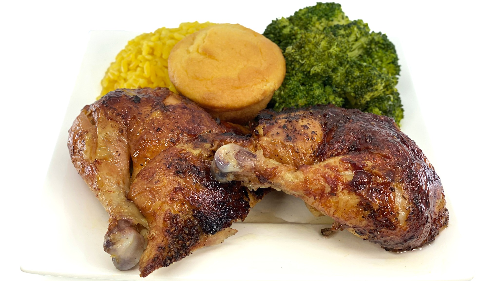 Half Chicken Dark Roasted Meal