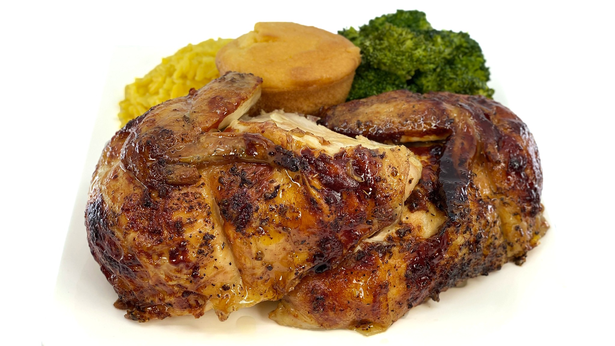 Half Chicken White Roasted Meal