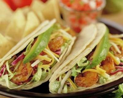 Baja Style Shrimp Tacos Basket