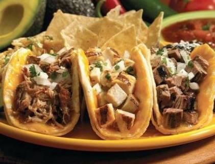 Three Mexico City Tacos Platters