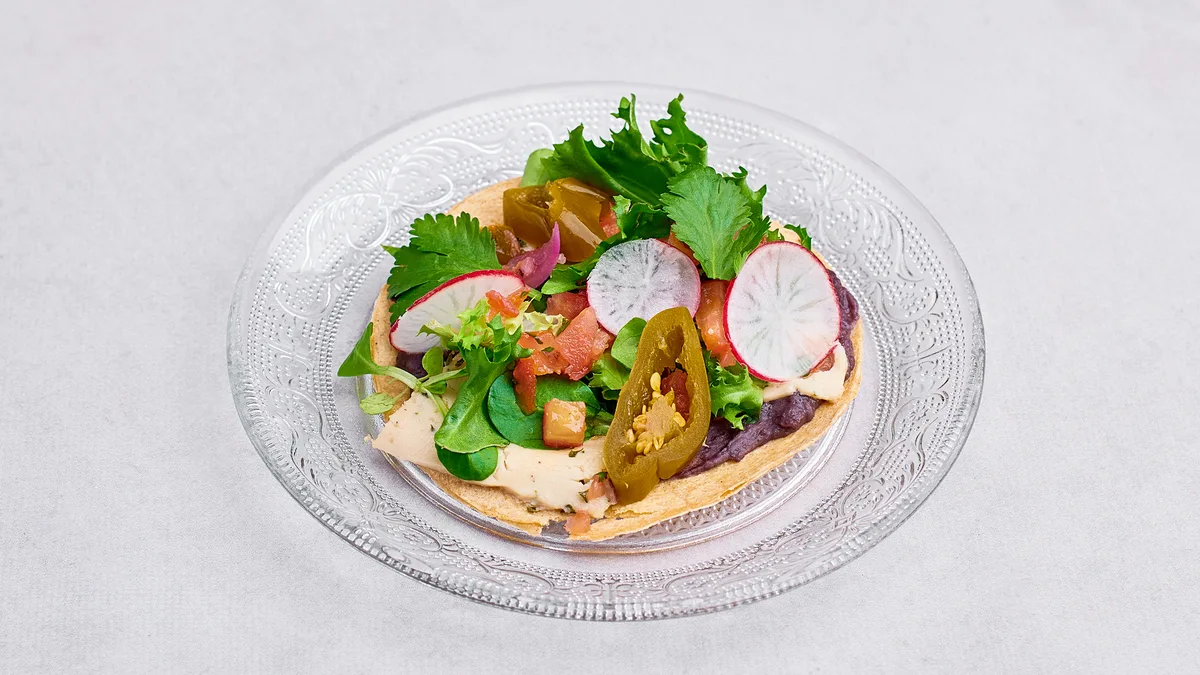 Tacos frijoles negros
