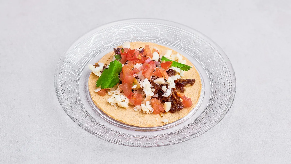 Tacos shredded beef