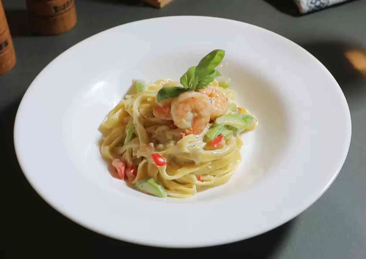 Tagliatelle cu creveți