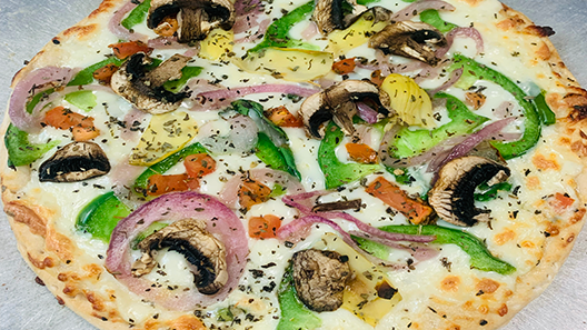 GLUTEN FREE CRUST VEGGIE DELIGHT PIZZA