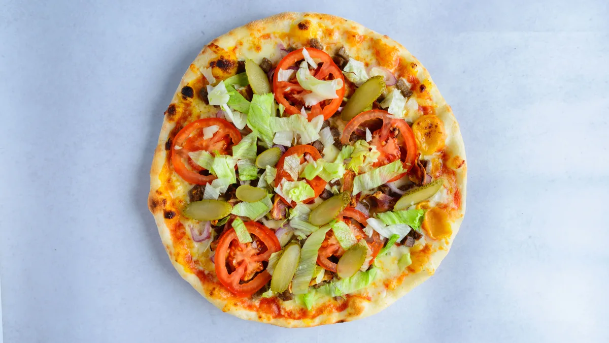 Cheeseburger pizza 32cm