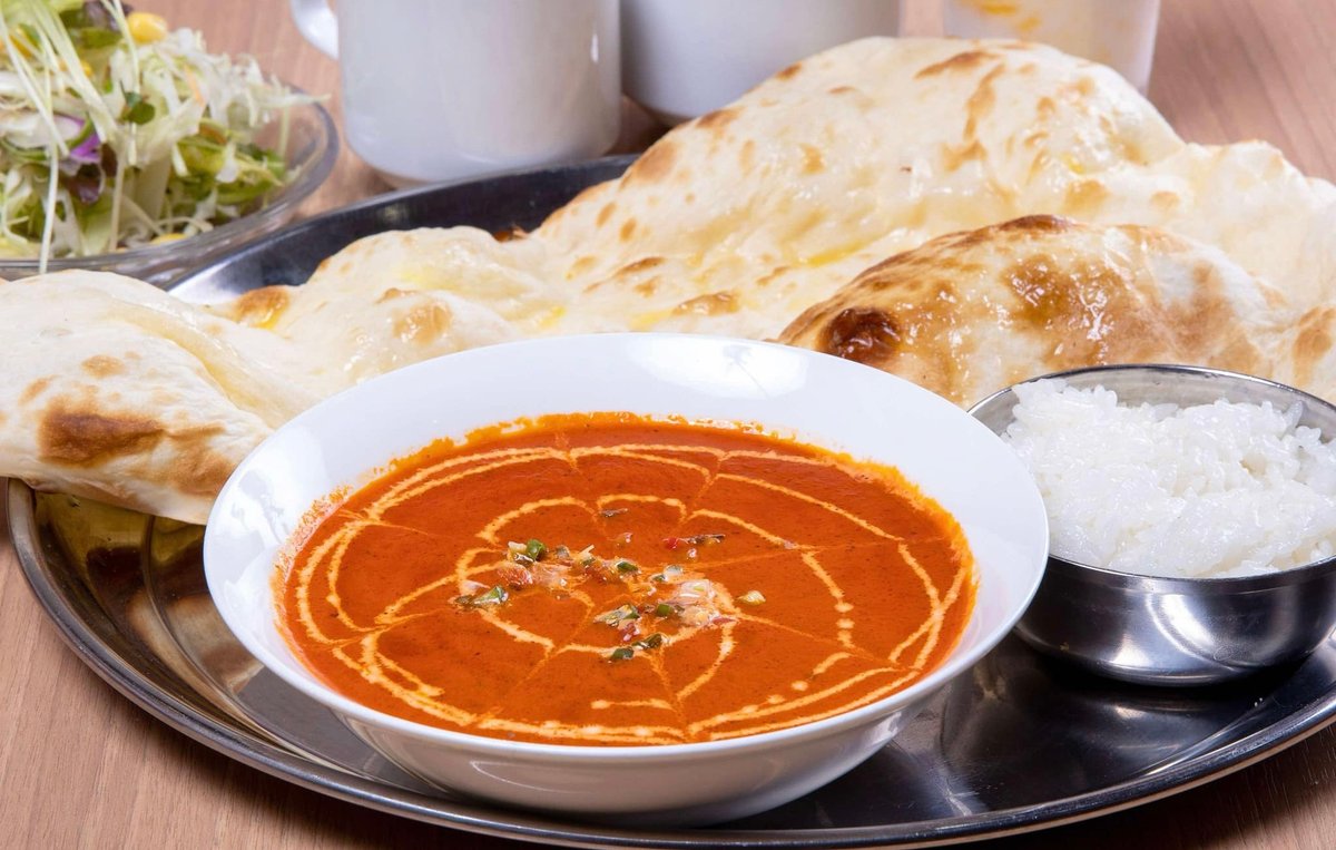 バタチキンカレセットButter chicken set
