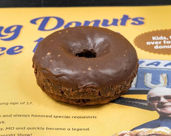 Devil's Food Chocolate Iced Cake Donut