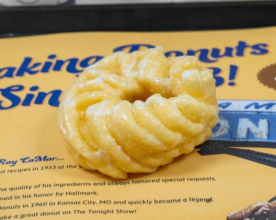 French Crueller Glazed Cake Donut