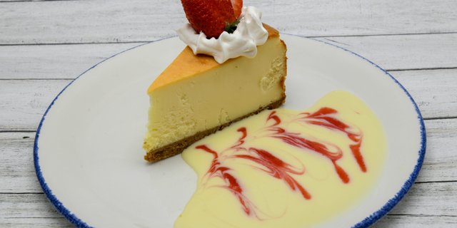 New York-Style Cheesecake Slice