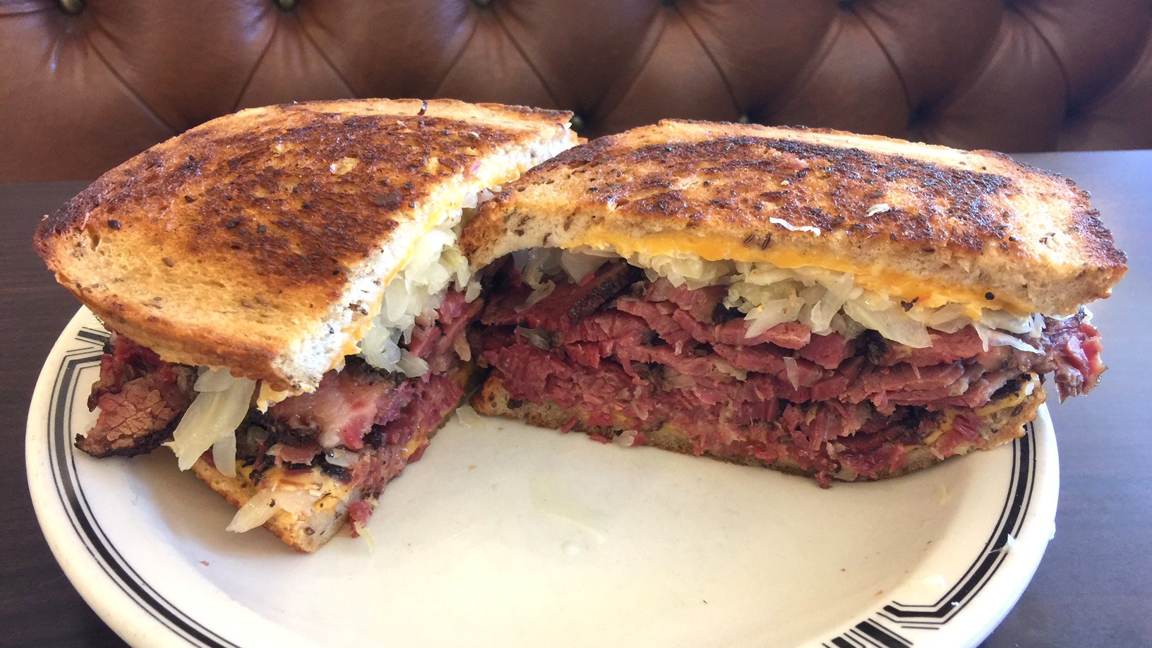 #44 Hot Pastrami Reuben Sandwich