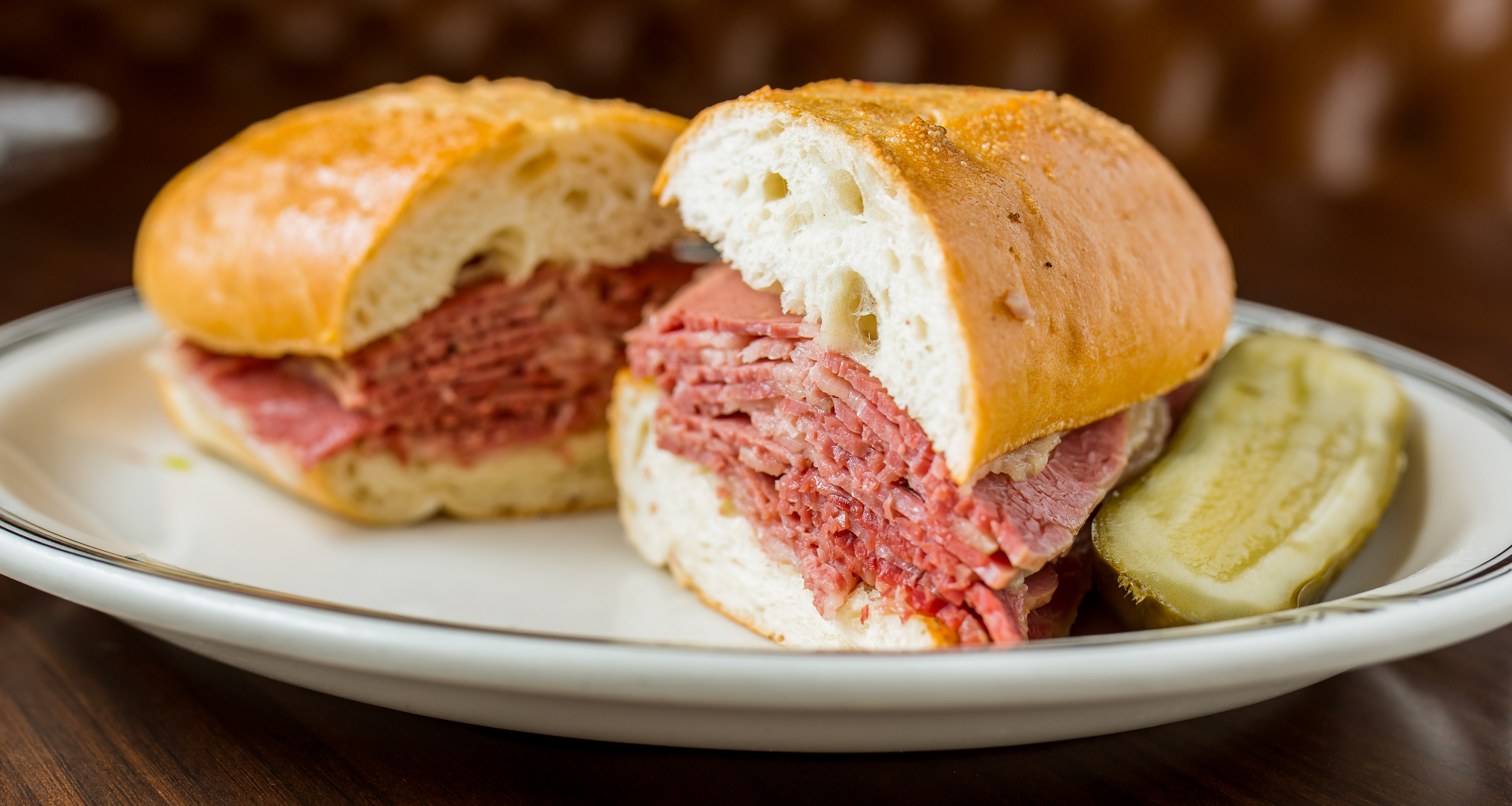 Corned Beef on French Roll Full Sandwich