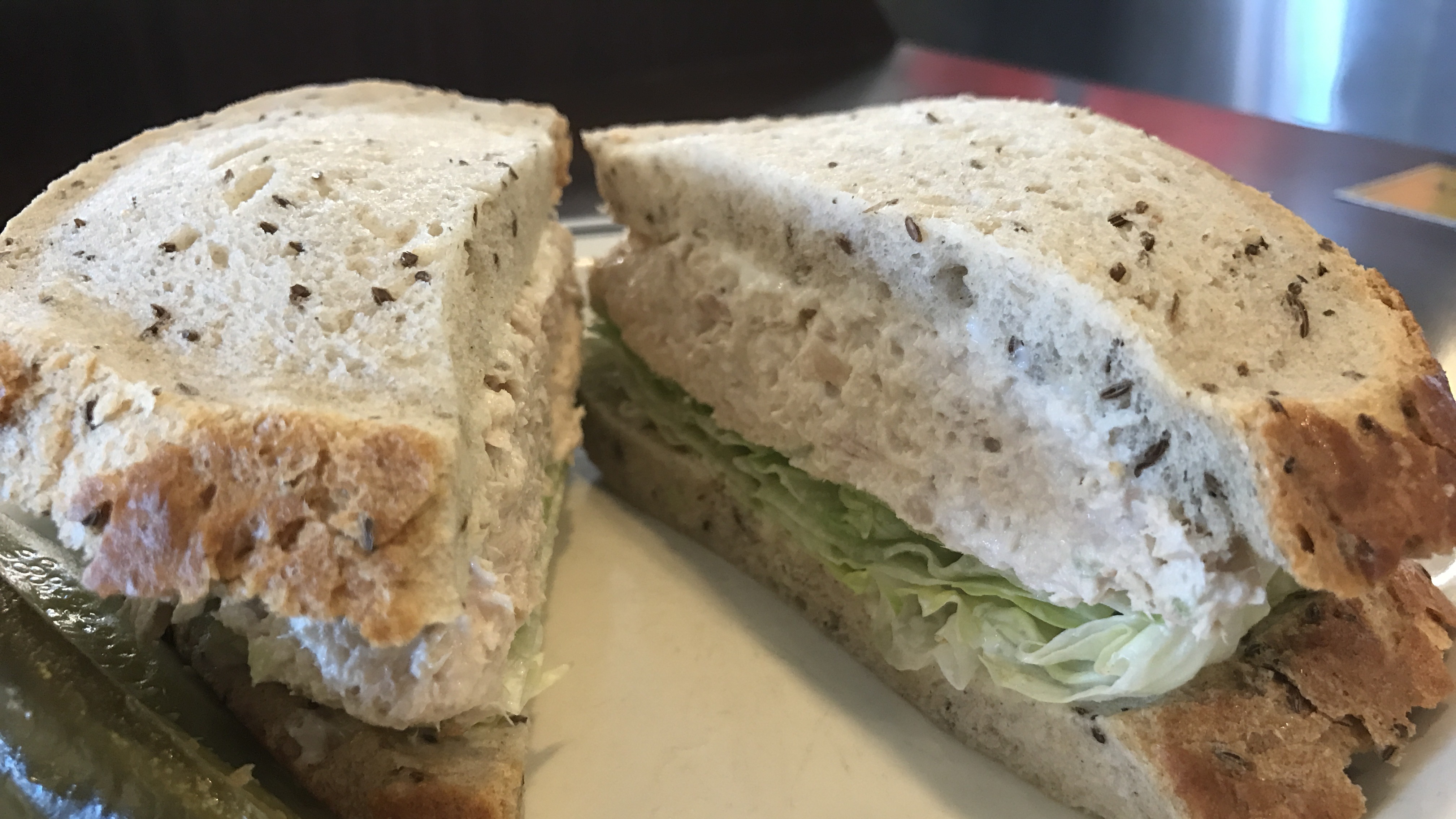 Tuna on Rye Half Sandwich