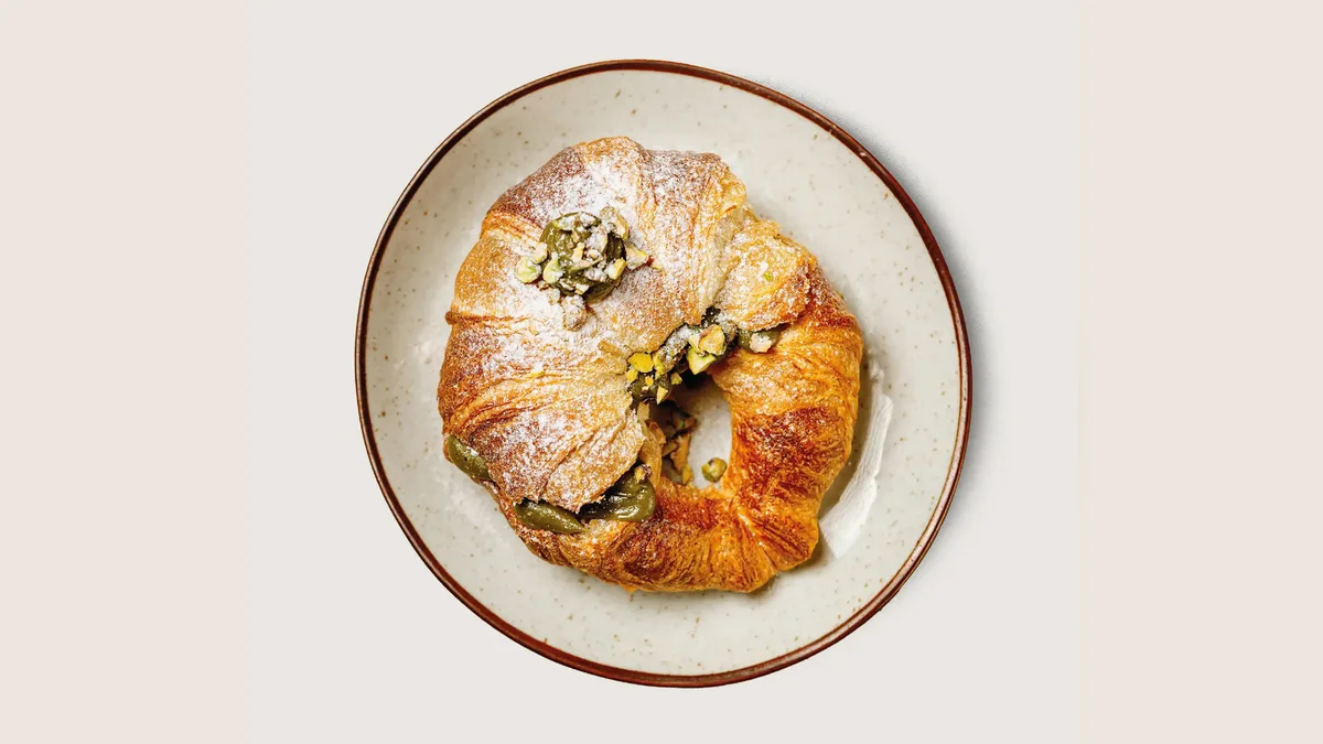 Pisztácia krémes Croissant