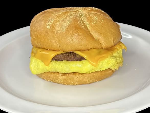 Egg, Meat and Cheese Breakfast Sandwich