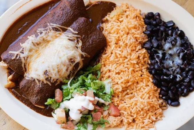 Mole Enchilada Plate