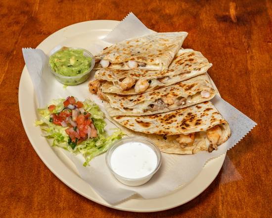 Shrimp Mushroom Quesadilla