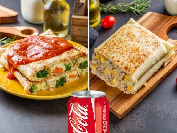 2 QUECA P + COCA LATA