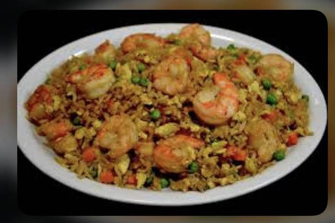 Arroz con Camarones plato