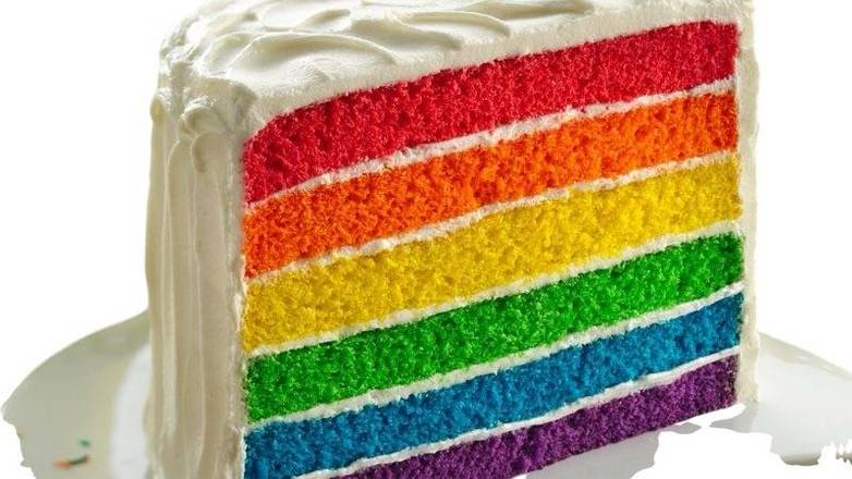 Desserts rainbow cake