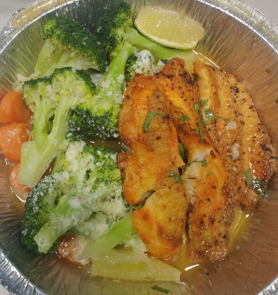Grill Tilapia with broccoli
