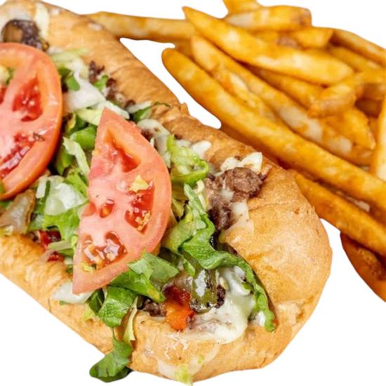 Philly cheese steak sandwich