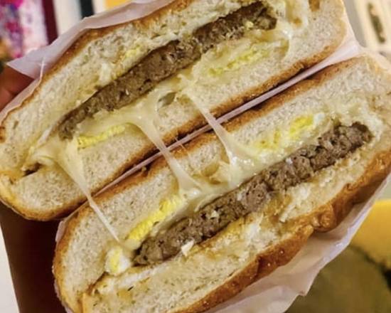 Sausage, Egg and cheese sandwich