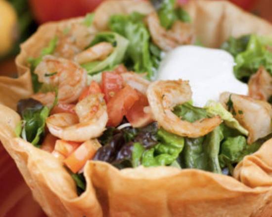 Taco Shrimp Salad (Hard tacos)