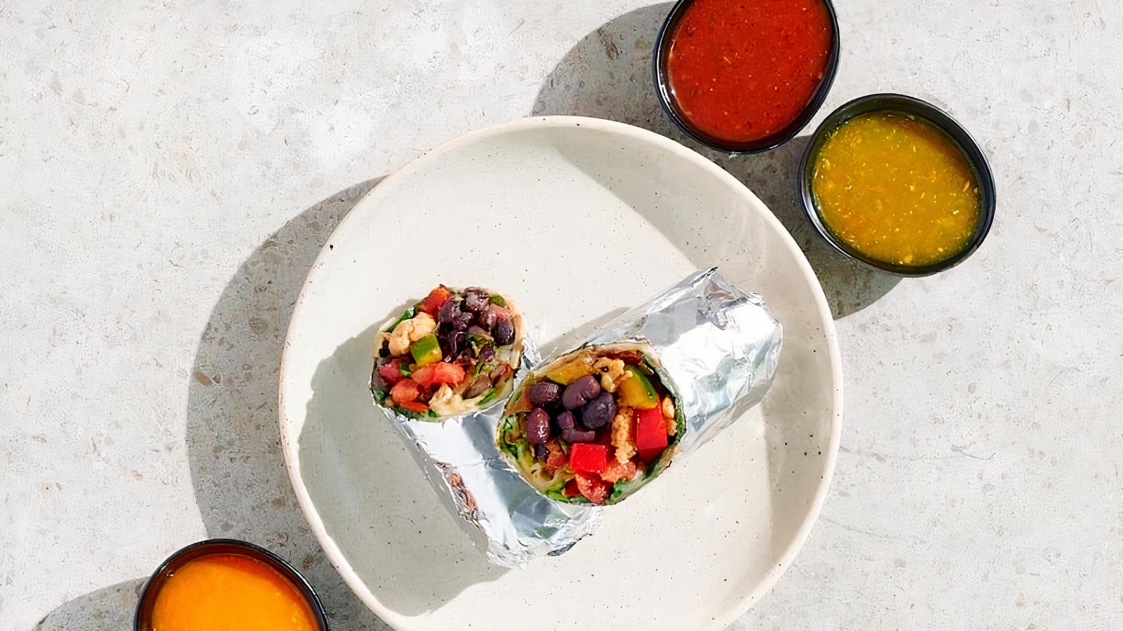 Small Veggie and Black Bean Burrito