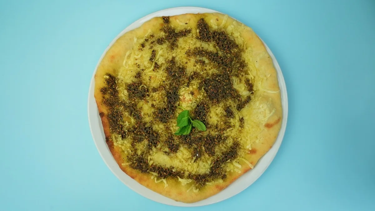 122. Manakish Cheese Zaatar