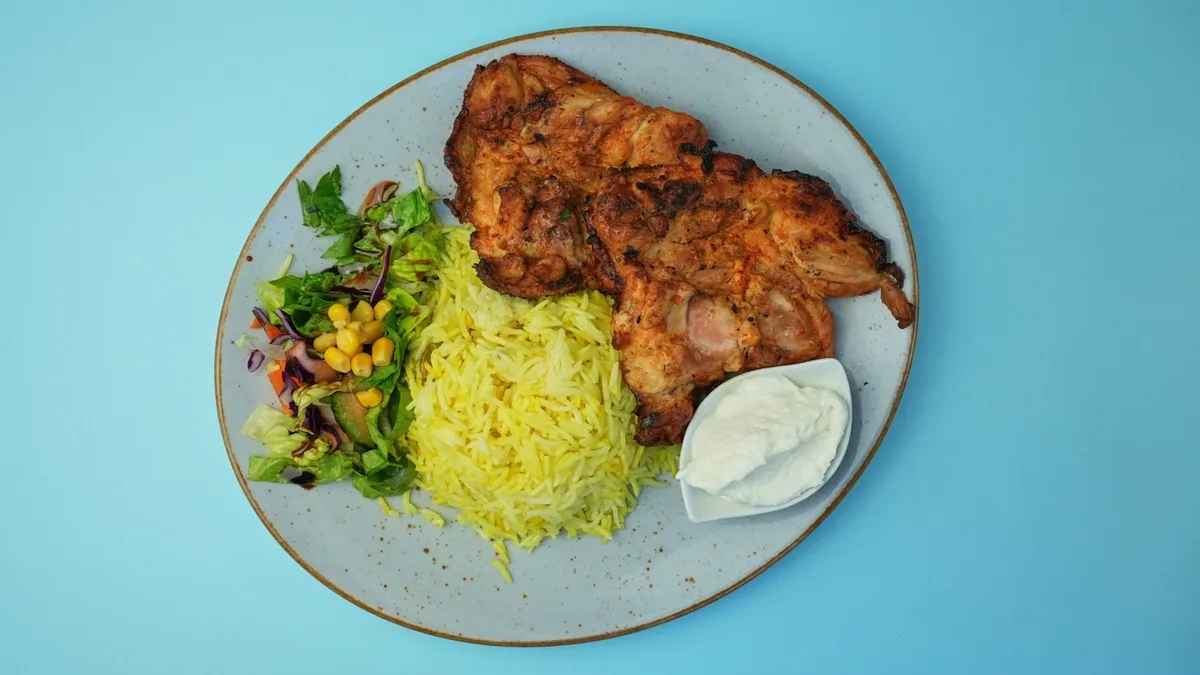 75. Half Chicken Grilled
