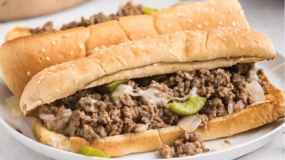Ground Beef Philly Cheesesteake