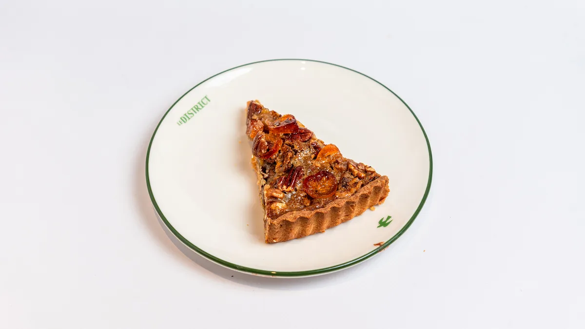 Pecan Maple Pie With Kumquates And Bourbon