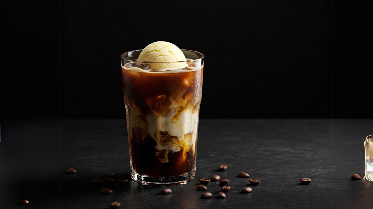 Ice Coffee (with vanilla ice cream)