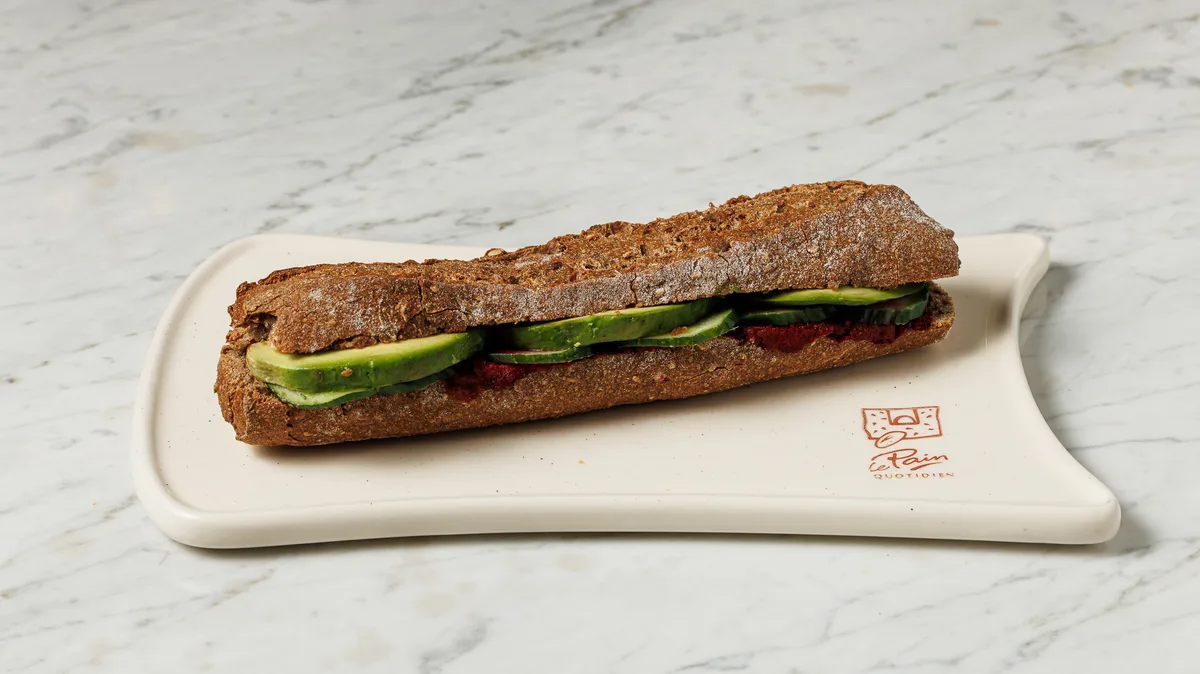 Beetroot Caviar Dark Baguette