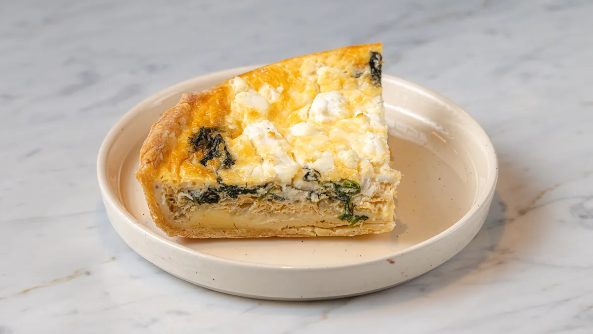 Quiche Feta with Spinach