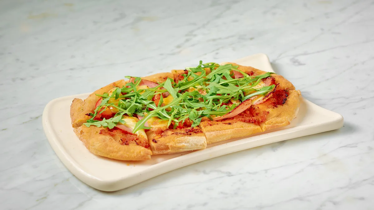 Sourdough Flatbread with Farmed Ham