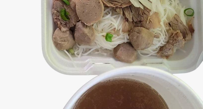 Brisket and Meatball Pho
