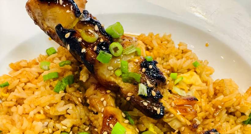 Teri Chicken Skewer Fried Rice