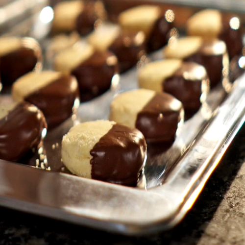 Biscoitos Amanteigados com Chocolate