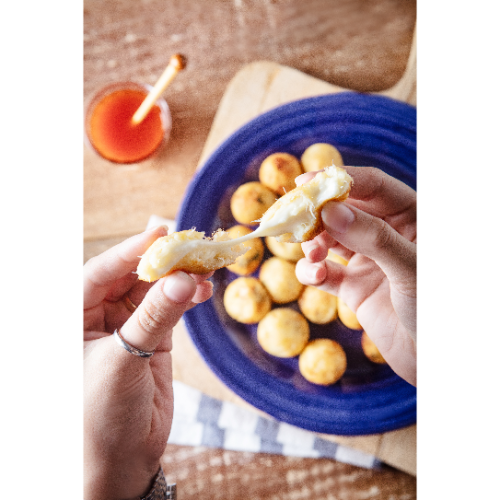 Bolinho de Bacalhau com Recheio de Queij