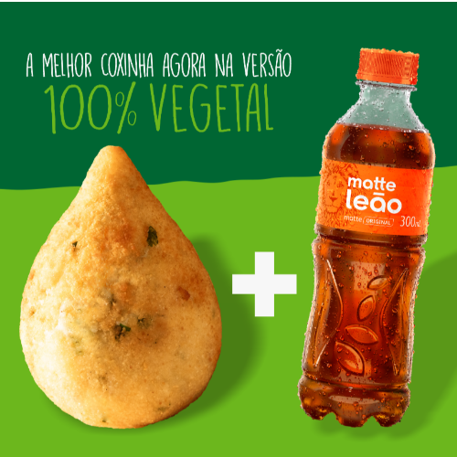 Combo Coxinha Vegetal + Matte 300Ml