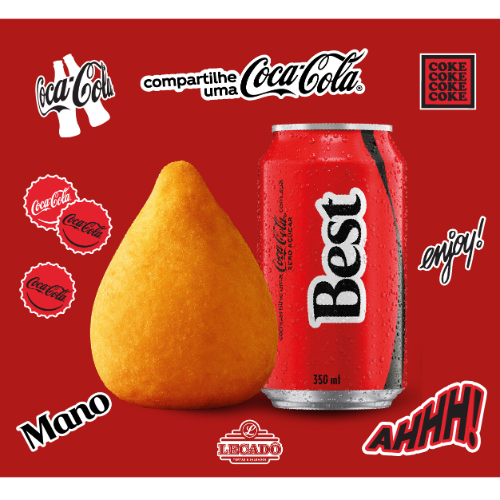 Coxinha + Coca-cola + Stickers